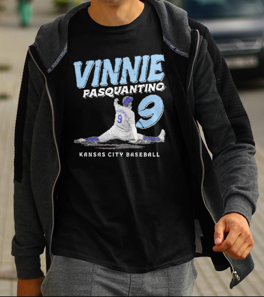 VINNIE PASQUANTINO 9 KANSAS CITY BASEBALL T-Shirt