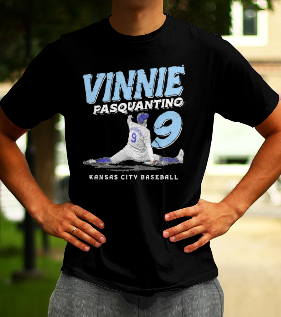 VINNIE PASQUANTINO 9 KANSAS CITY BASEBALL T-Shirt