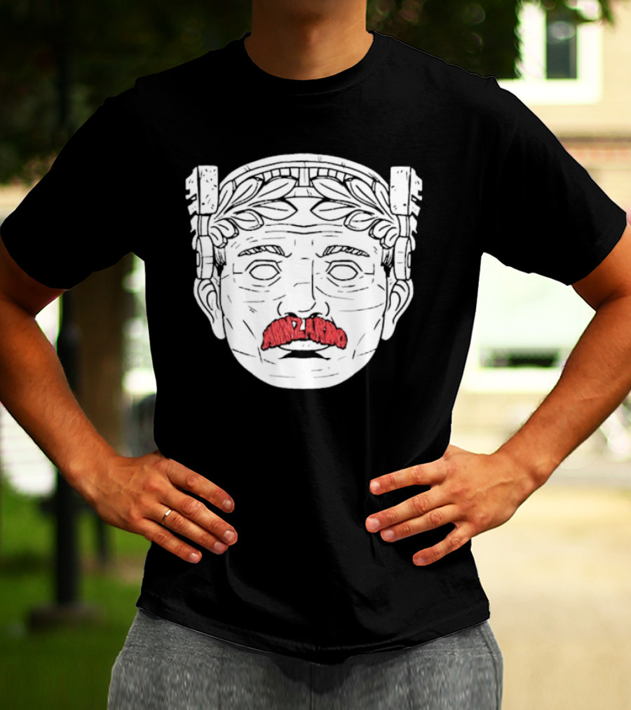 Guardian Maxilarino Mustache Roman Bust T-Shirt