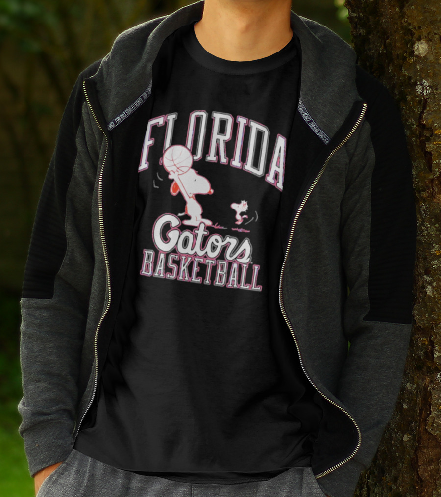 Florida Gators Basketball Snoopy And Woodstock Playing Basketball T-Shirt