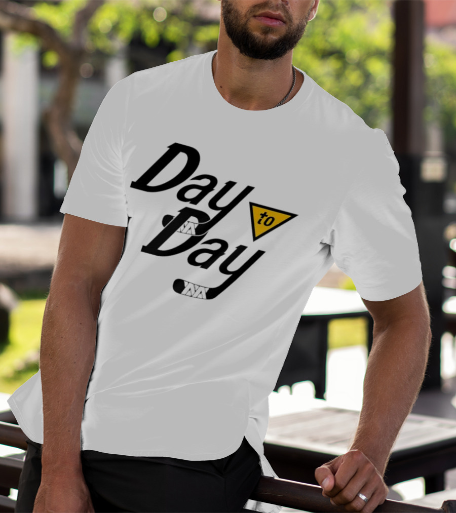 Day To Day Pittsburgh Penguins Hockey Stick Triangle T-Shirt