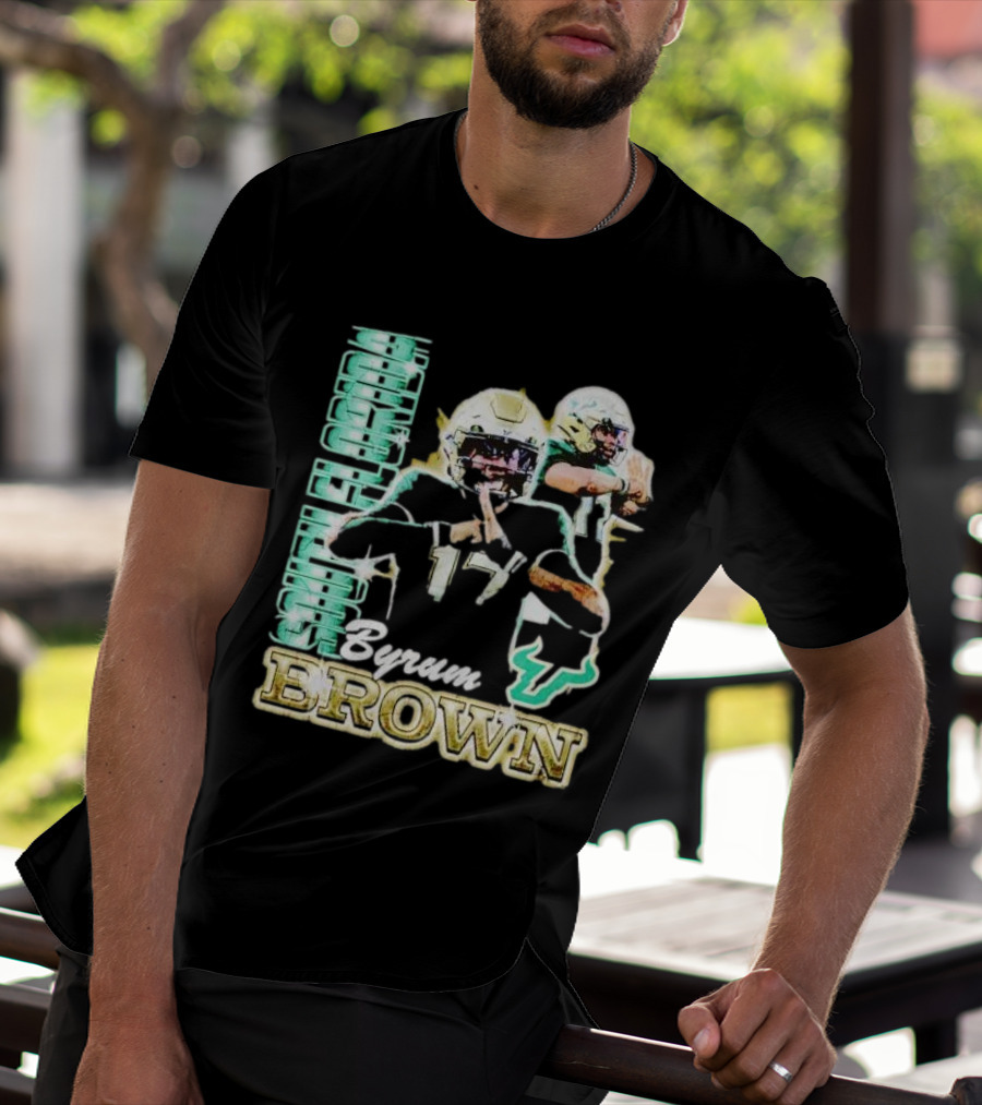 Byrum Brown South Florida Bulls Football T-Shirt