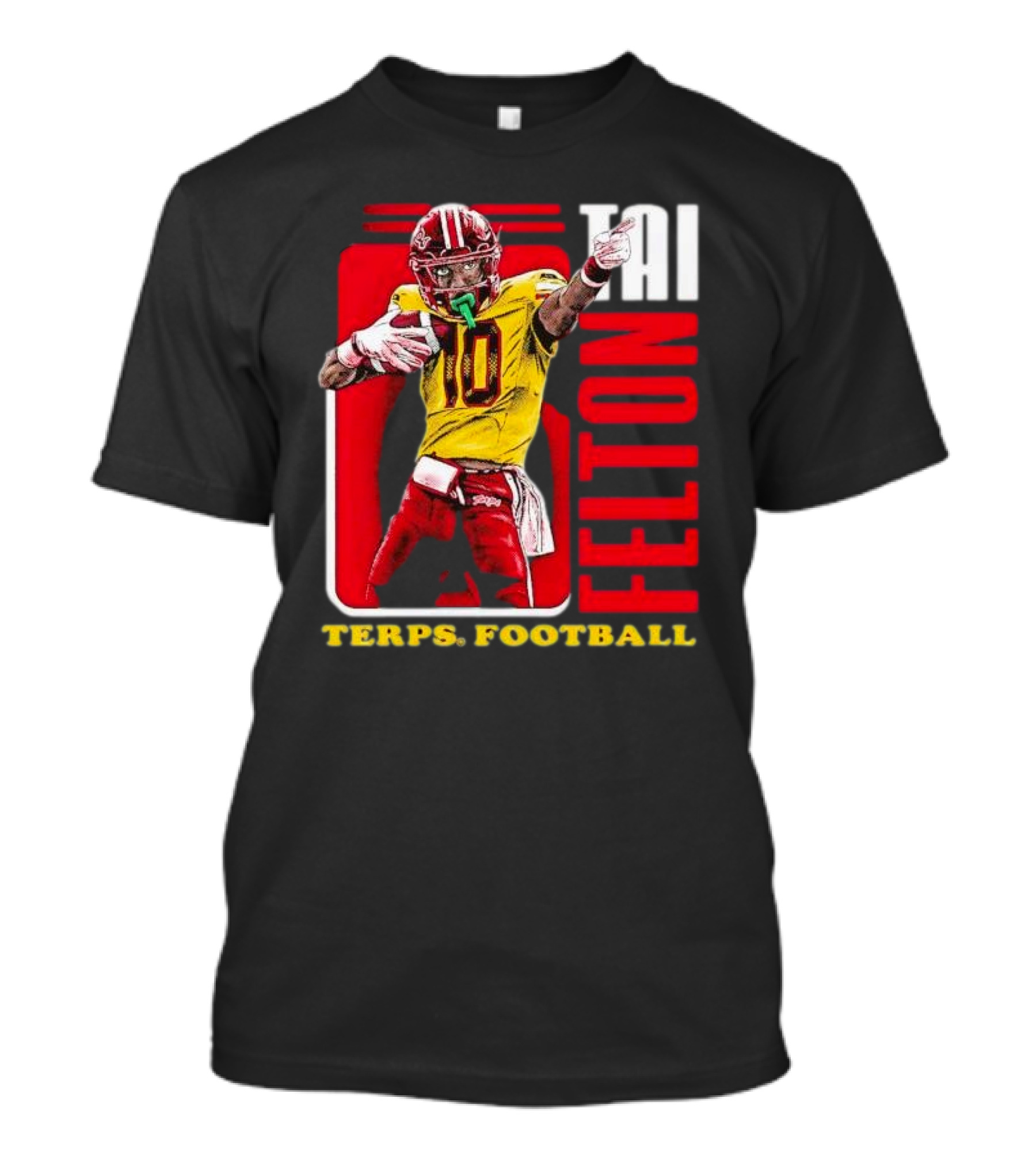 Tai Felton Terps Football Maryland Terrapins Retro 90s T-Shirt