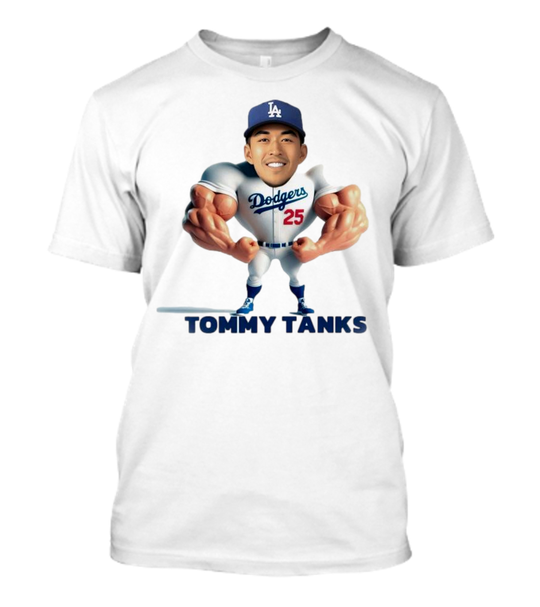 Tommy Tanks Los Angeles Dodgers 25 Character T-Shirt