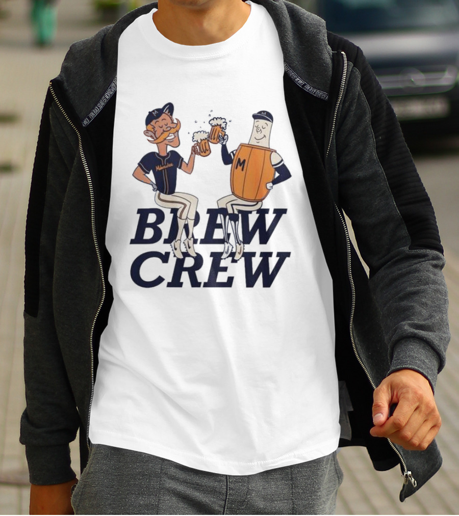 Milwaukee Brew Crew Drinking Mascots T-Shirt