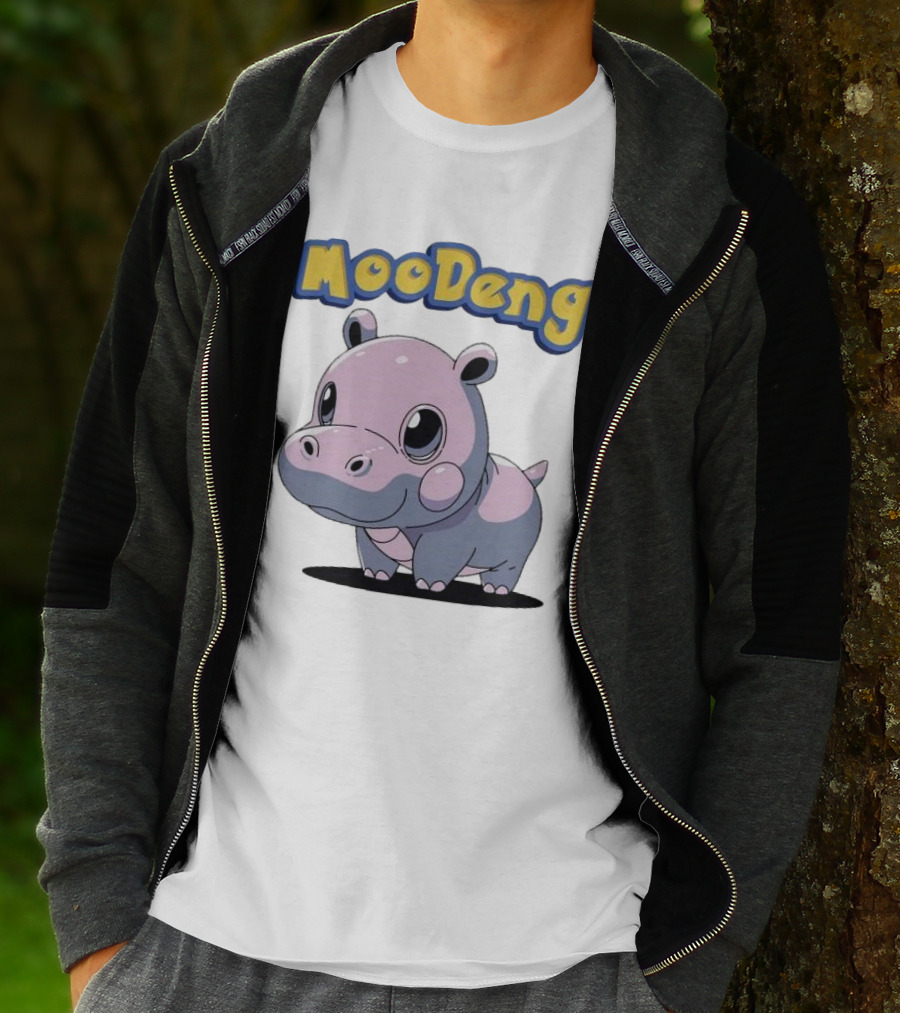 MooDeng Hippo Cartoon Cute Character T-Shirt