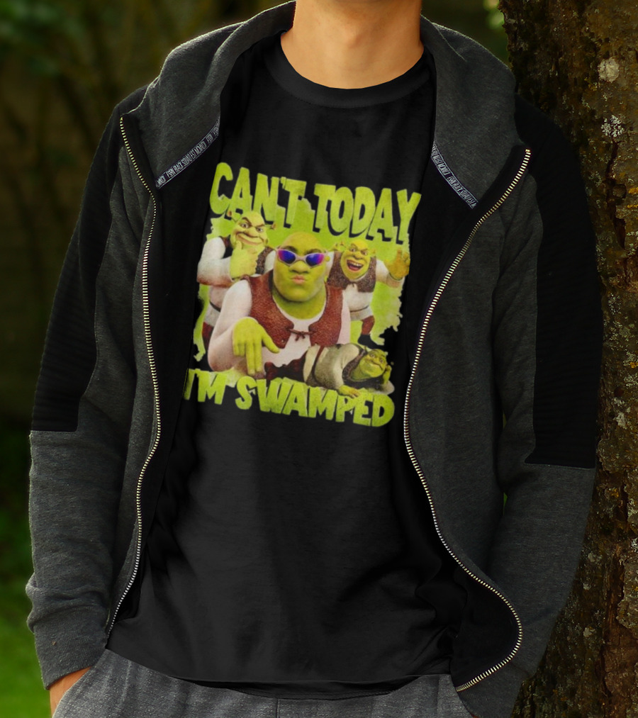 Can't Today I'm Swamped Shrek Meme Sunglasses Dance Moves T-Shirt