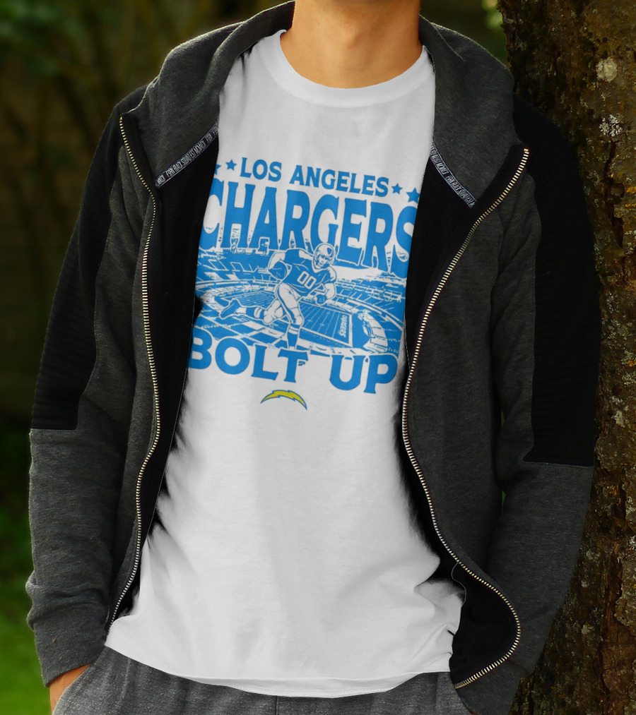 Los Angeles Chargers Bolt Up Gameday Football Stadium T-Shirt