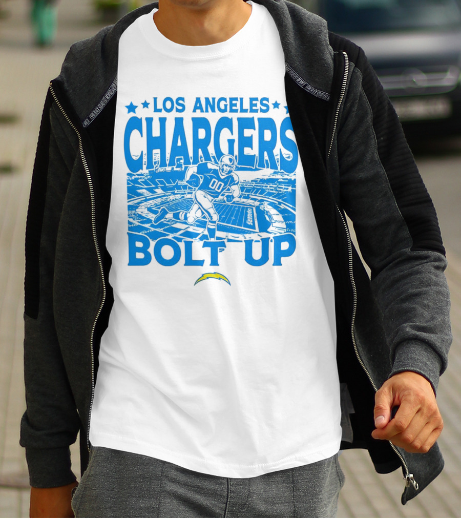 Los Angeles Chargers Bolt Up Gameday Football Stadium T-Shirt