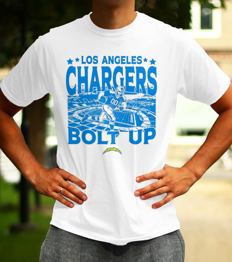 Los Angeles Chargers Bolt Up Gameday Football Stadium T-Shirt