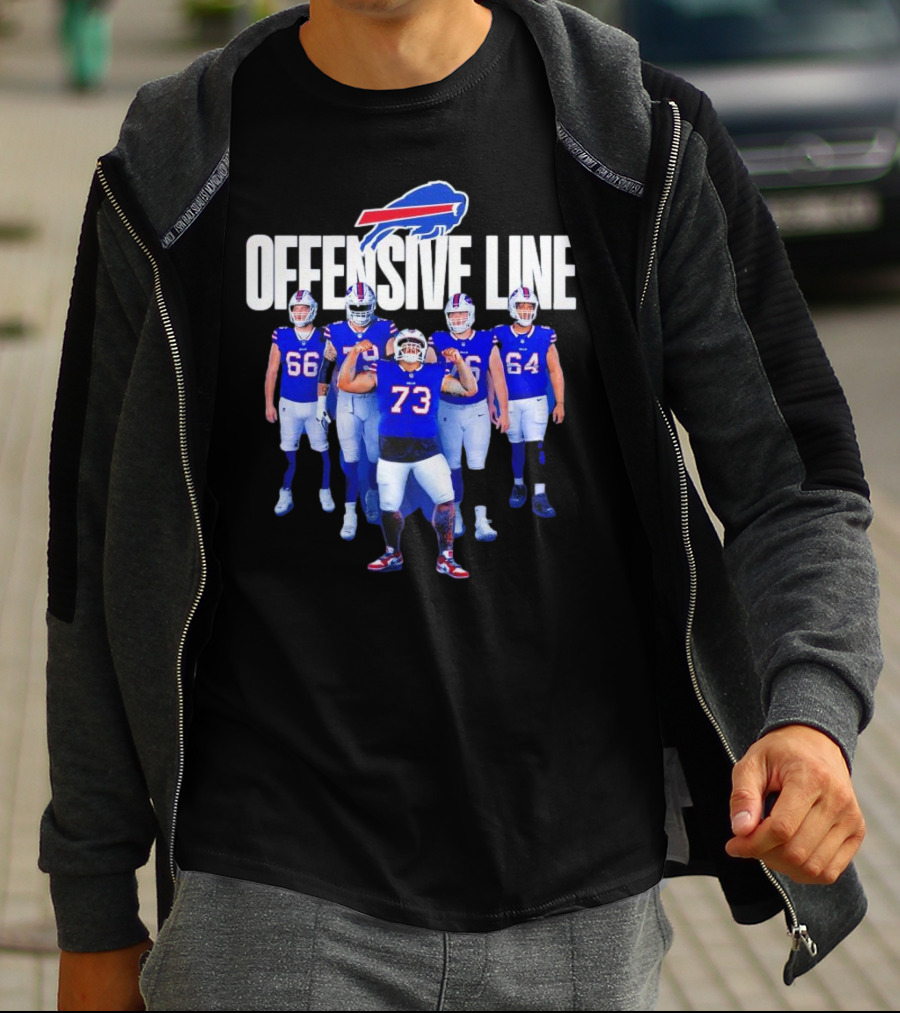 Buffalo Bills Offensive Line Love For The Big Team Spirit T-Shirt