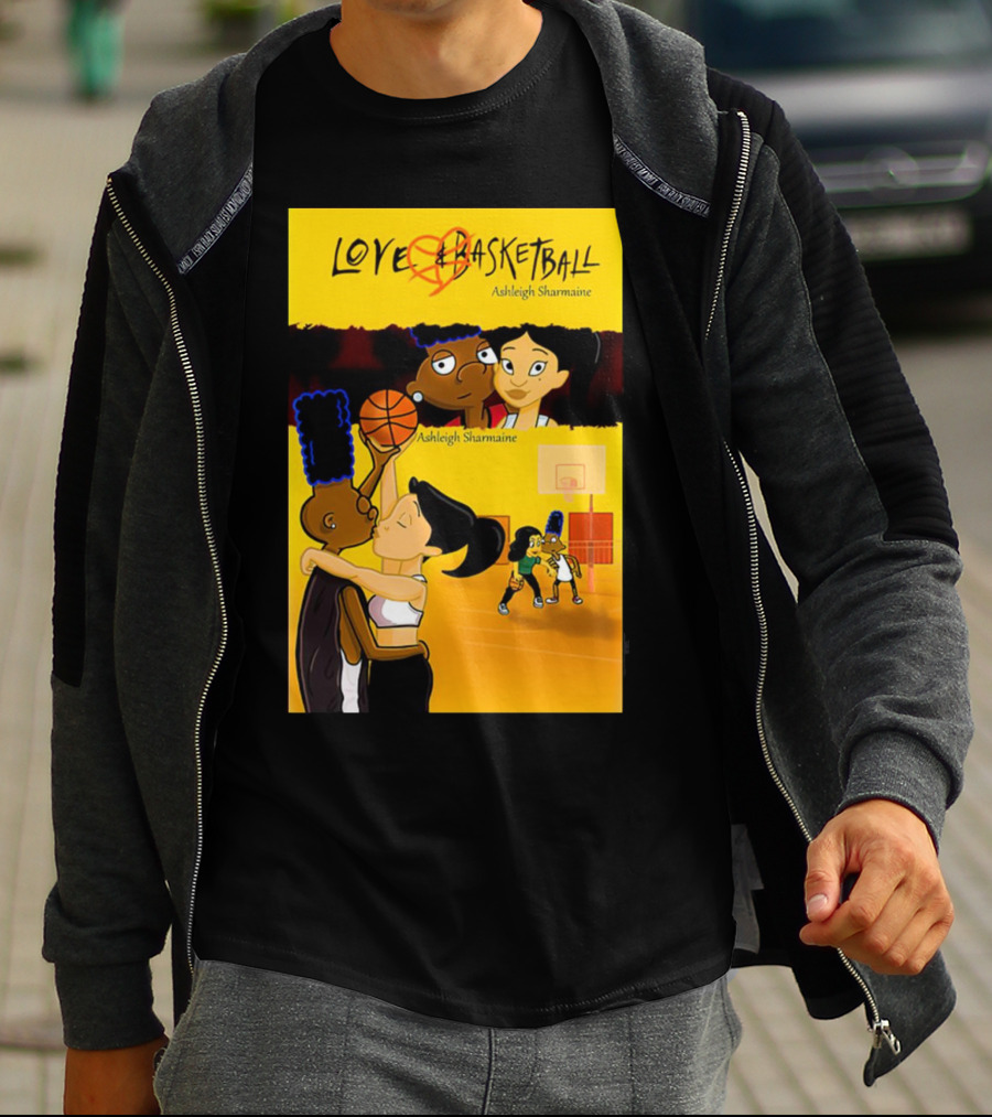 Love And Basketball Ashleigh Sharmaine Animated Romance Sports T-Shirt