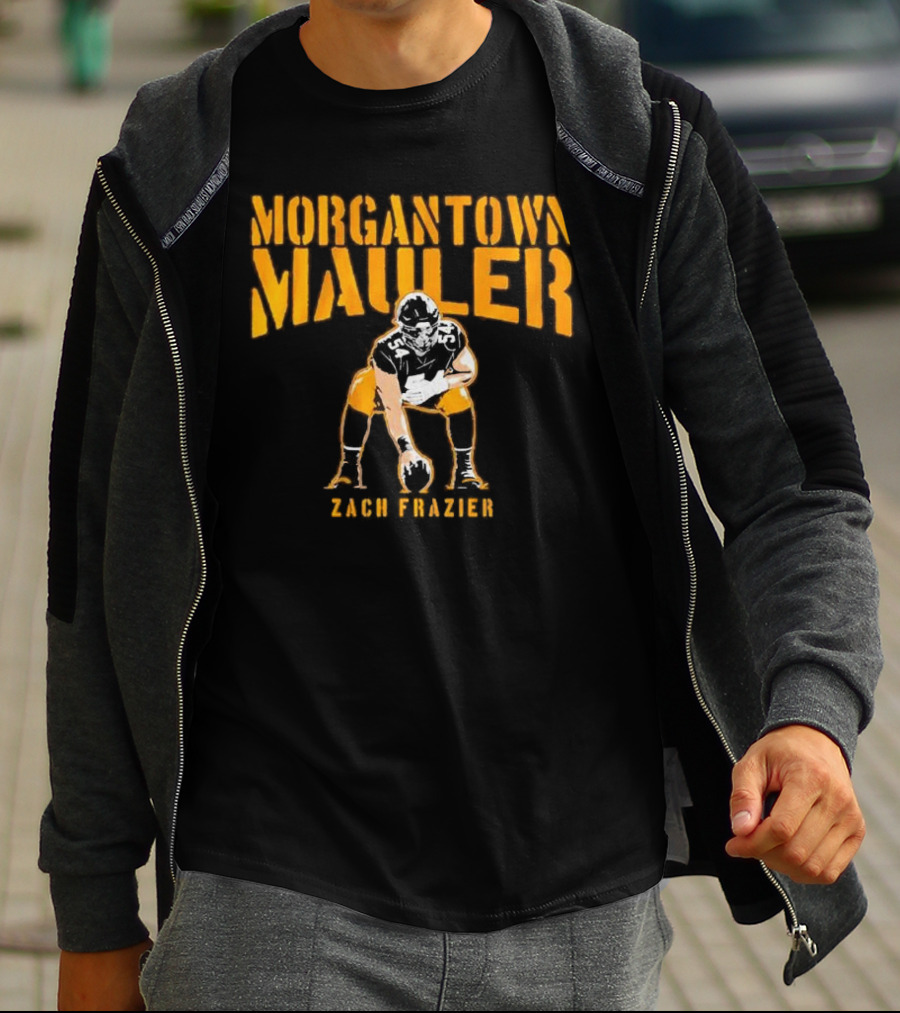 Morgantown Mauler Zach Frazier Steelers Football Player T-Shirt
