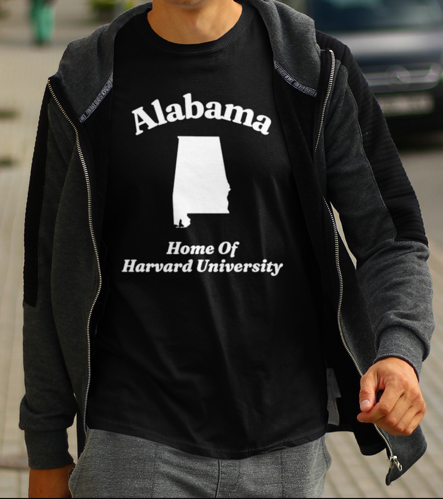 Alabama Home Of Harvard University Map T-Shirt