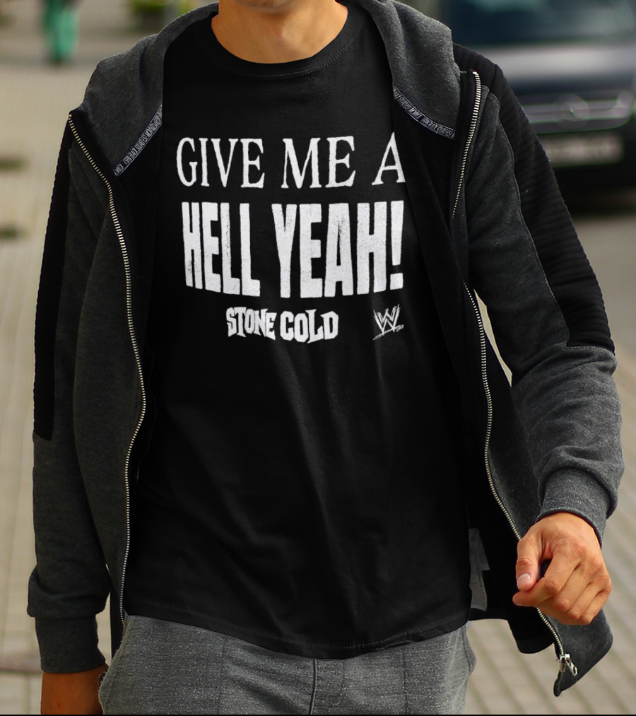 Stone Cold Steve Austin Give Me A Hell Yeah WWE T-Shirt