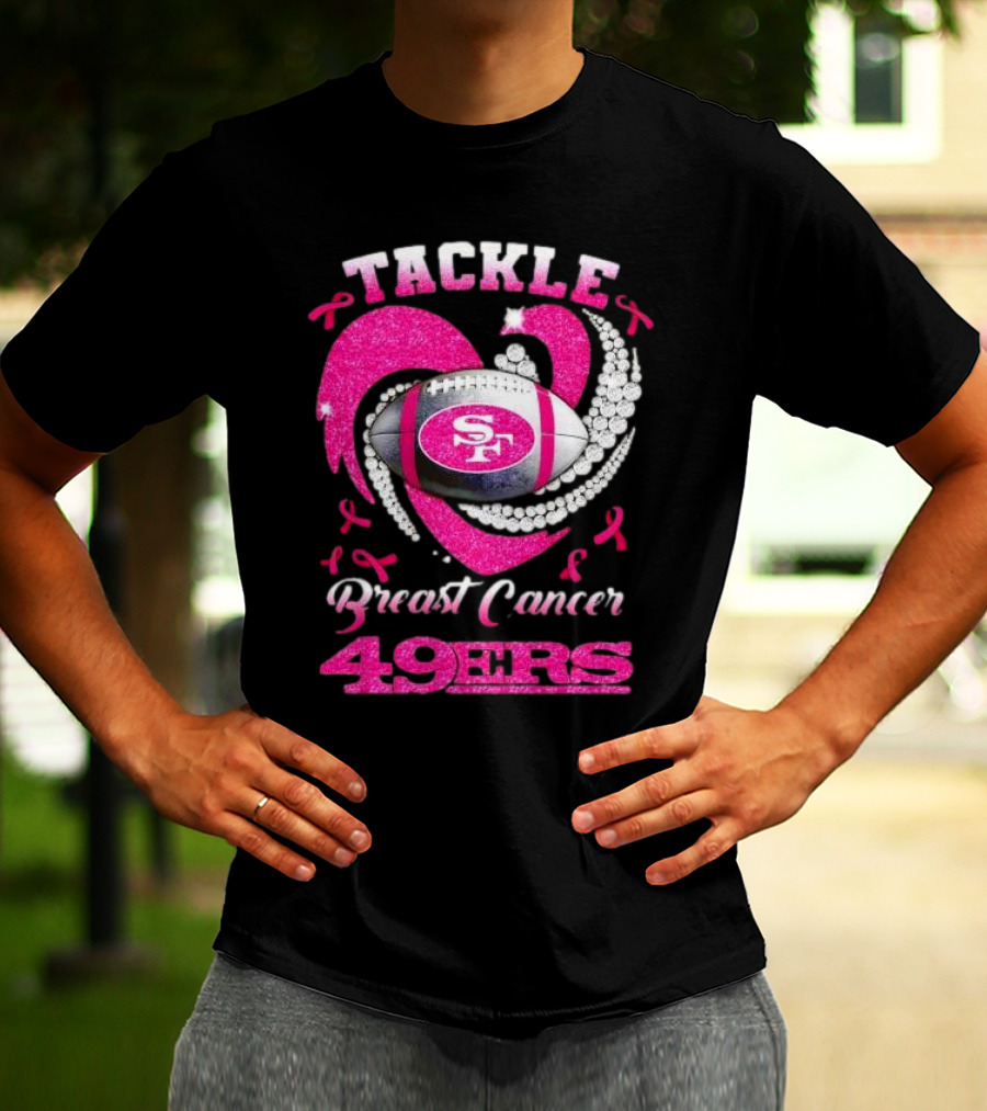 Tackle Breast Cancer San Francisco 49ers Football Pink Awareness 49ers T-Shirt