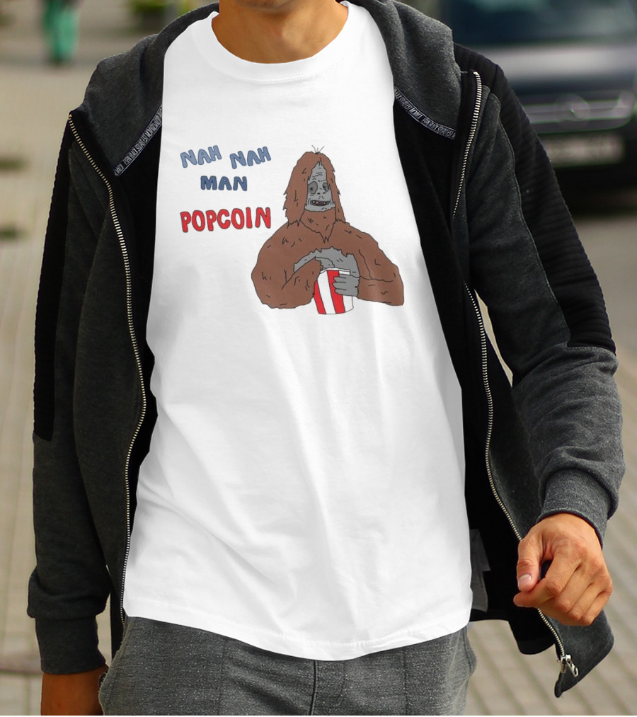 Nah Nah Man Popcorn Ski Wiz Joke The Big Lez Show T-Shirt