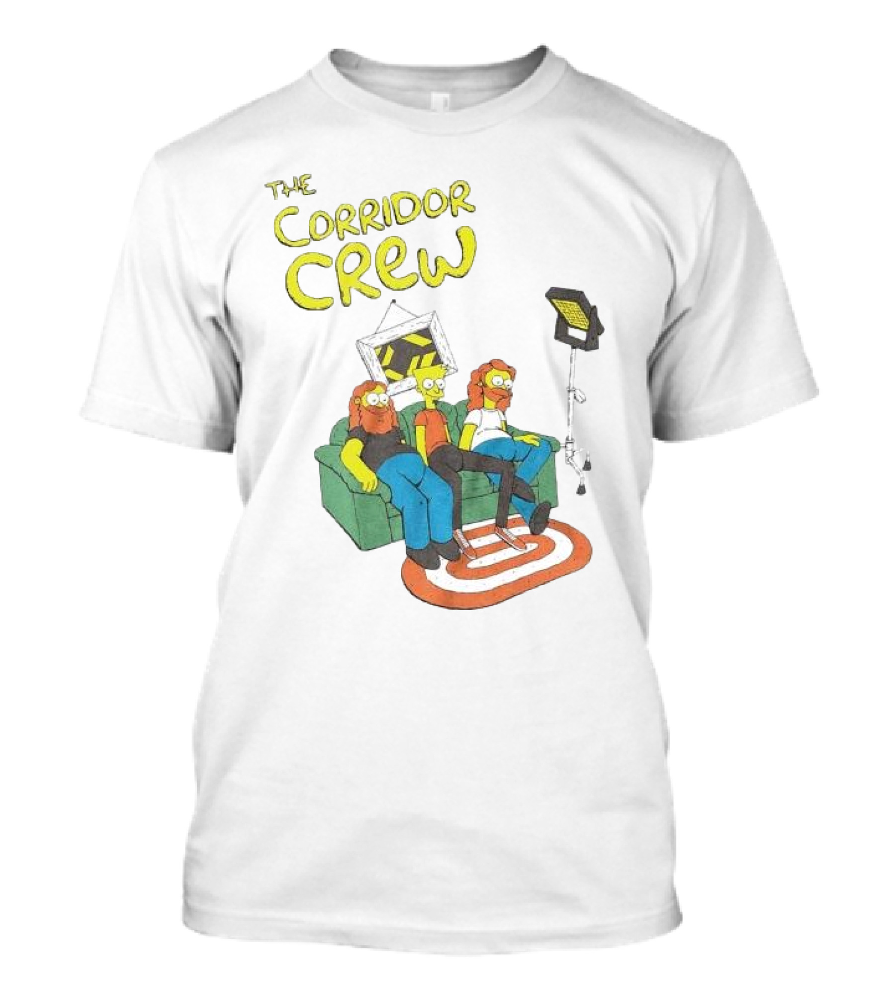 The Corridor Crew Couch Animation Characters With Lighting Equipment T-Shirt