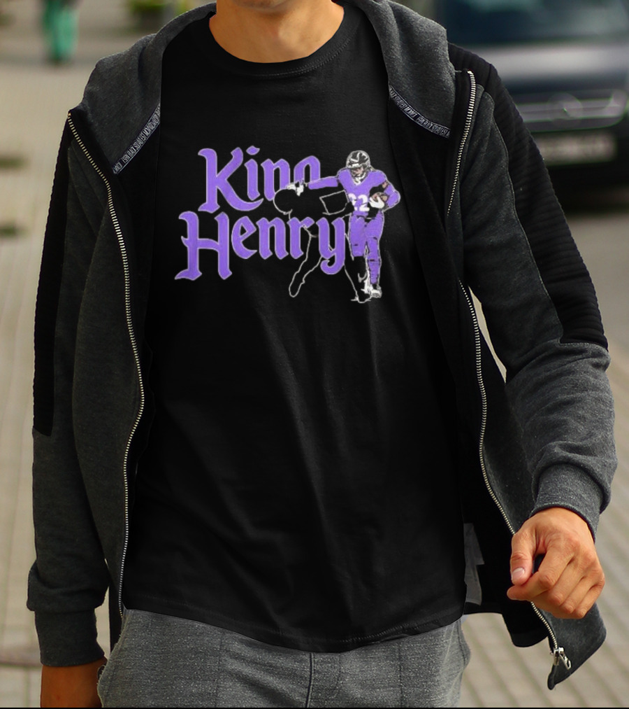 King Henry Derrick Henry Baltimore Ravens Player Number 22 T-Shirt
