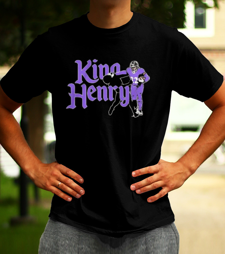 King Henry Derrick Henry Baltimore Ravens Player Number 22 T-Shirt