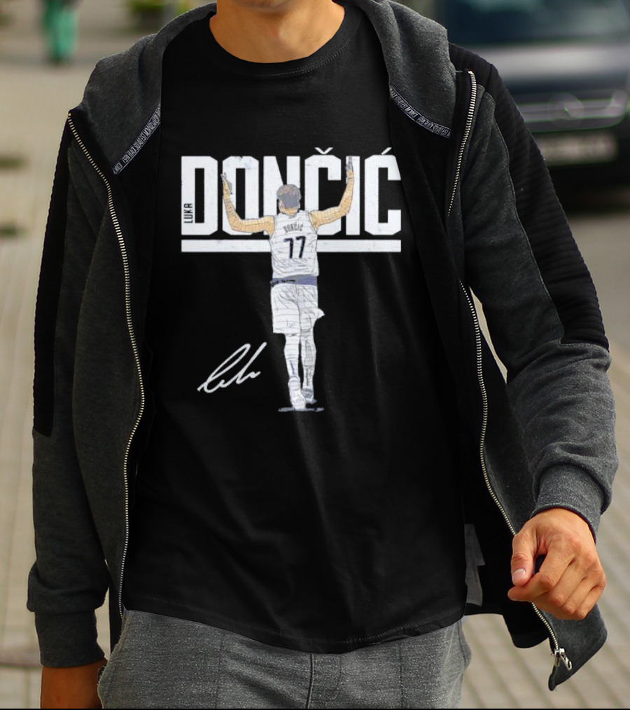 Luka Doncic Dallas Mavericks Dončić 77 Signature T-Shirt