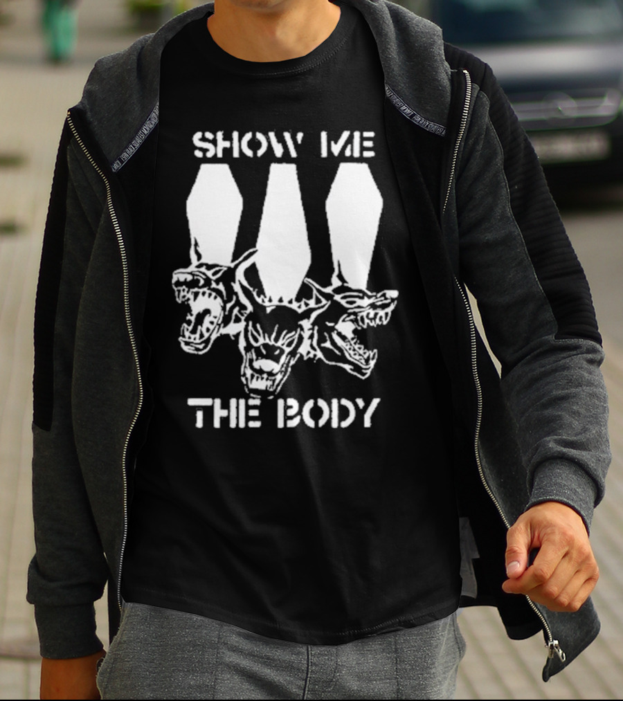 SHOW ME THE BODY XXX Three Headed Dog Bootleg T-Shirt