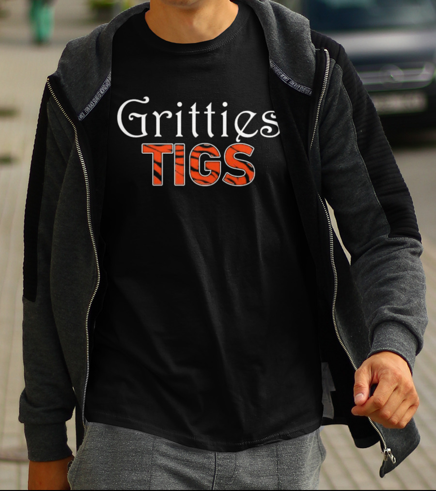 Gritties Tigs Detroit Tigers Tiger Stripe T-Shirt