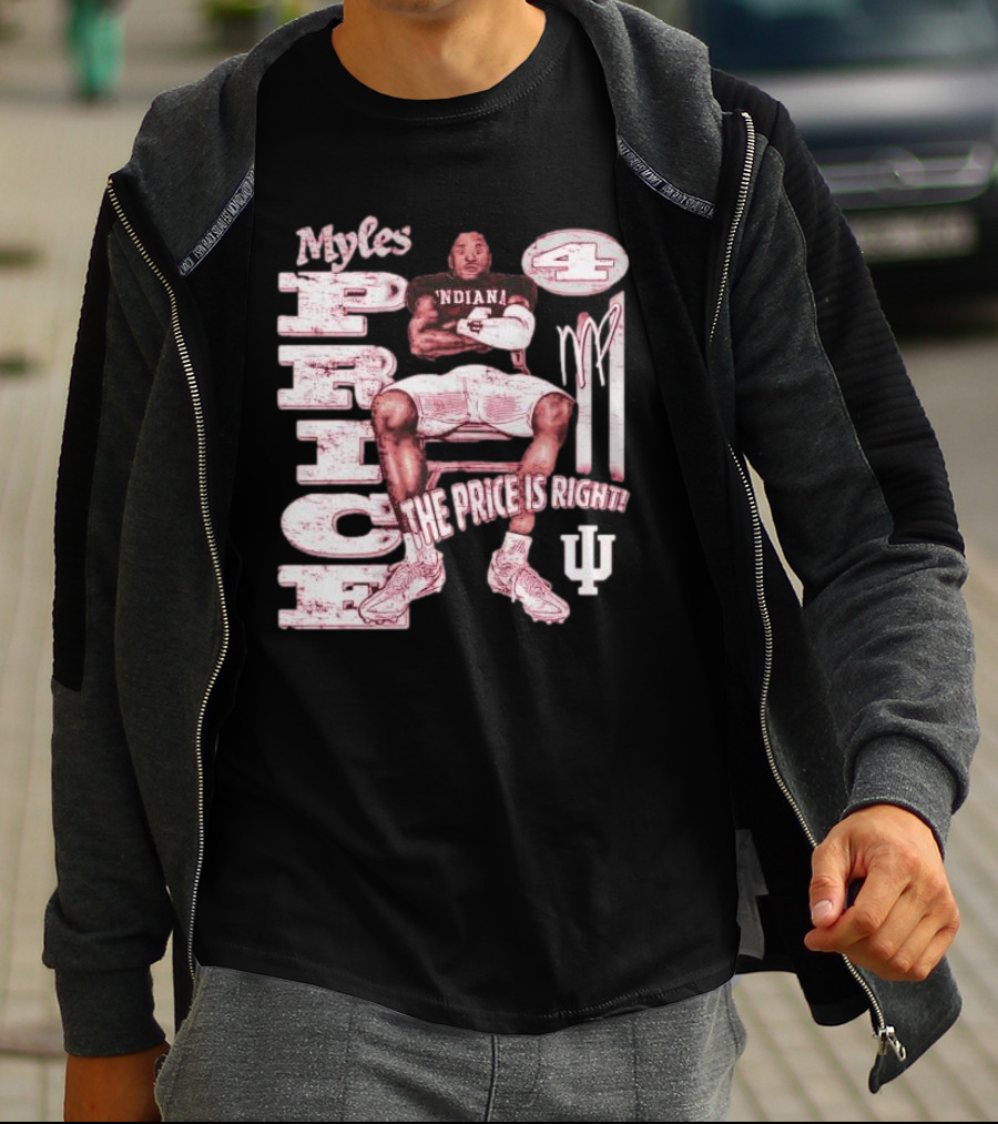 Myles Price Indiana Hoosiers The Price Is Right Football Number 4 T-Shirt