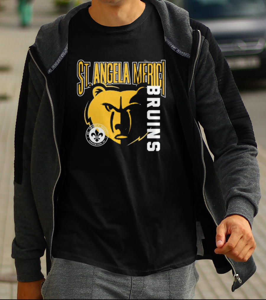 St. Angela Merici Bruins Bear Logo Normandy Park Ohio T-Shirt