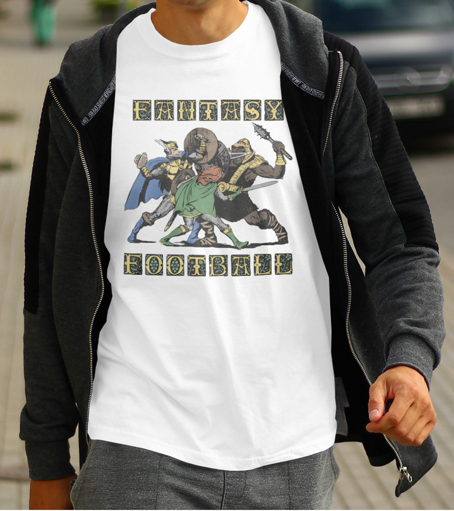 Fantasy Football Adventurous Warrior Battle T-Shirt