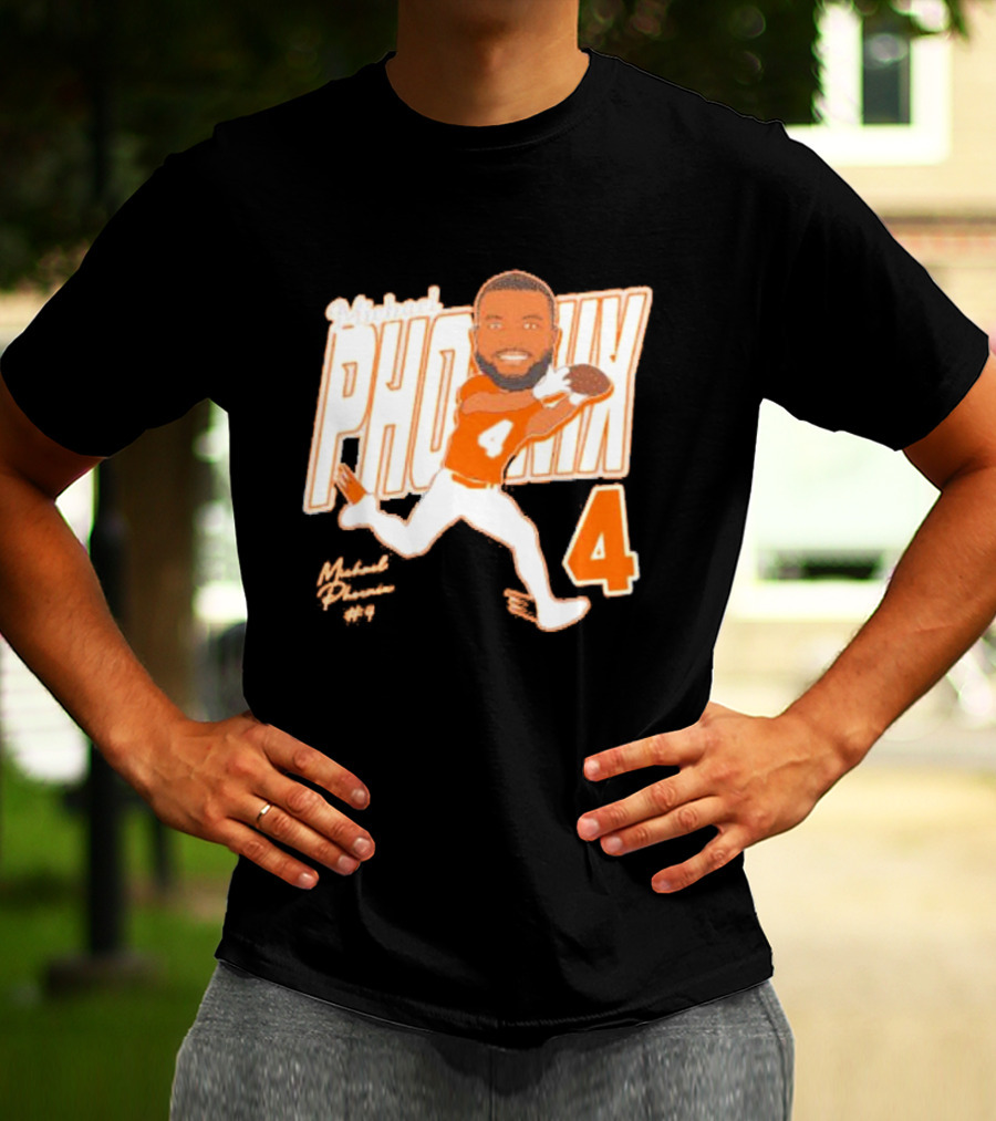 Michael Phoenix #4 Sam Houston Bearkats Signature Player Cartoon T-Shirt
