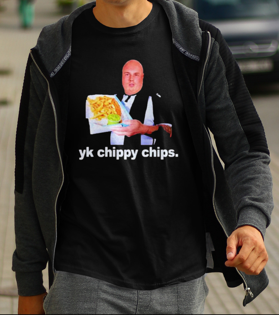 Cole Palmer YK Chippy Chips Dude Holding Fries T-Shirt