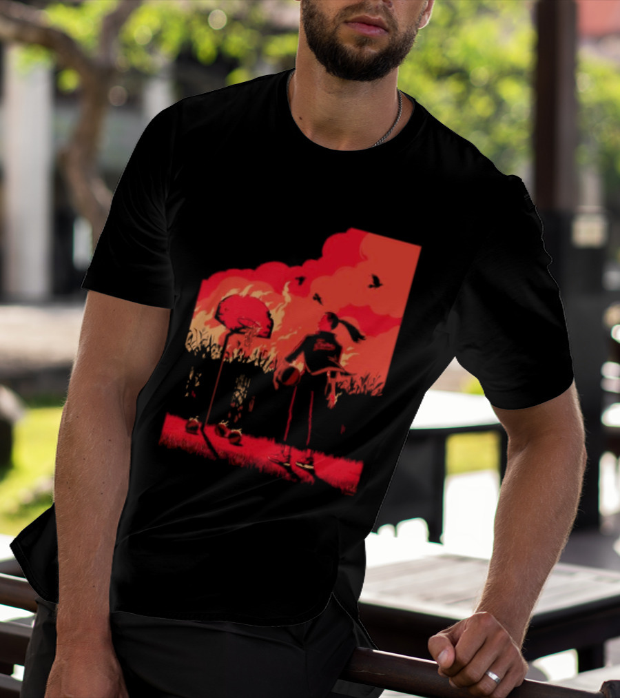 ROTY Caitlin Clark Indiana Fever Cartoon Basketball Scene T-Shirt