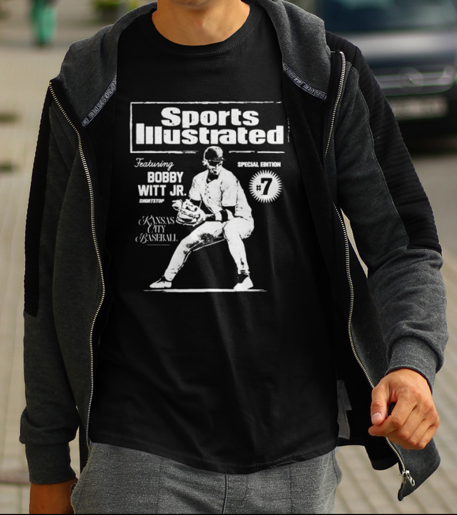 Sports Illustrated Featuring Bobby Witt Jr. Kansas City Baseball Special Edition Shortstop #7 T-Shirt