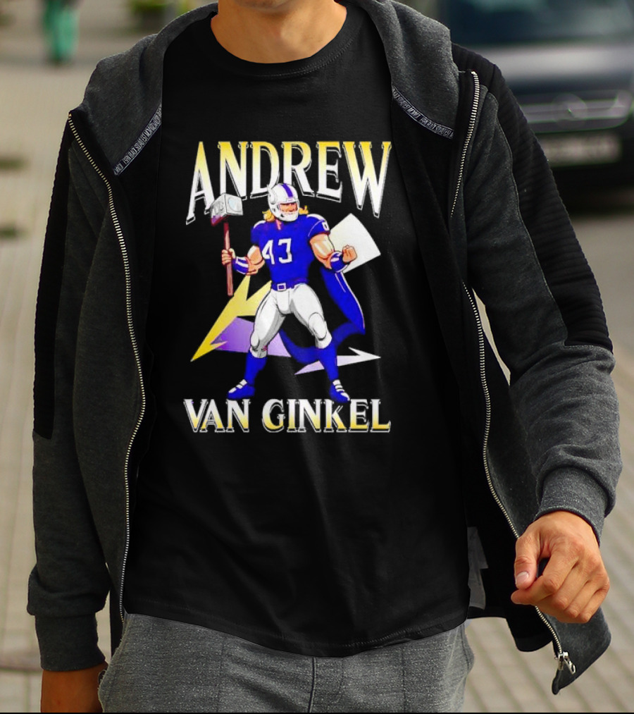 Andrew Van Ginkel Thor-Inspired Minnesota Vikings Crossover T-Shirt