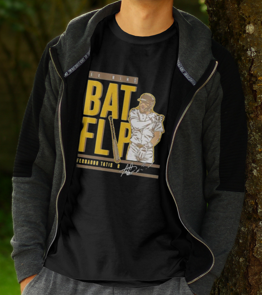 El Nino Bat Flip Fernando Tatis Jr. Signature San Diego Padres T-Shirt