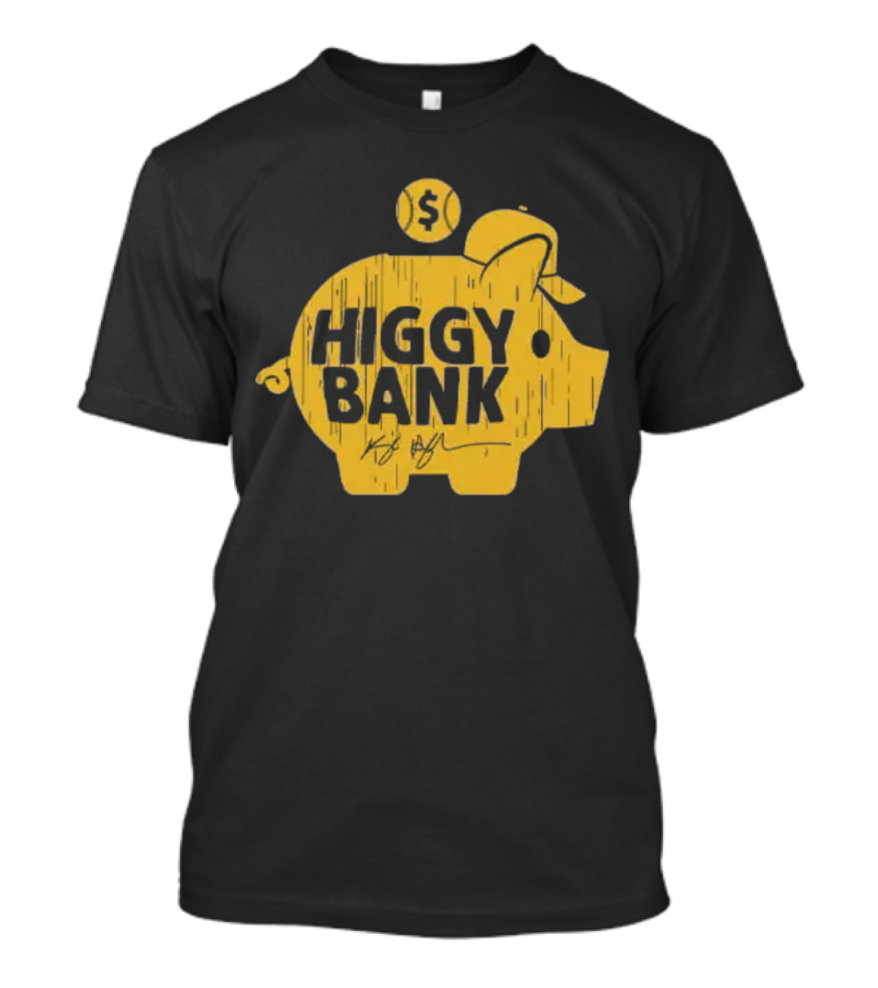 Higgy Bank San Diego Padres Kyle Higashioka Baseball Dollar Cap T-Shirt