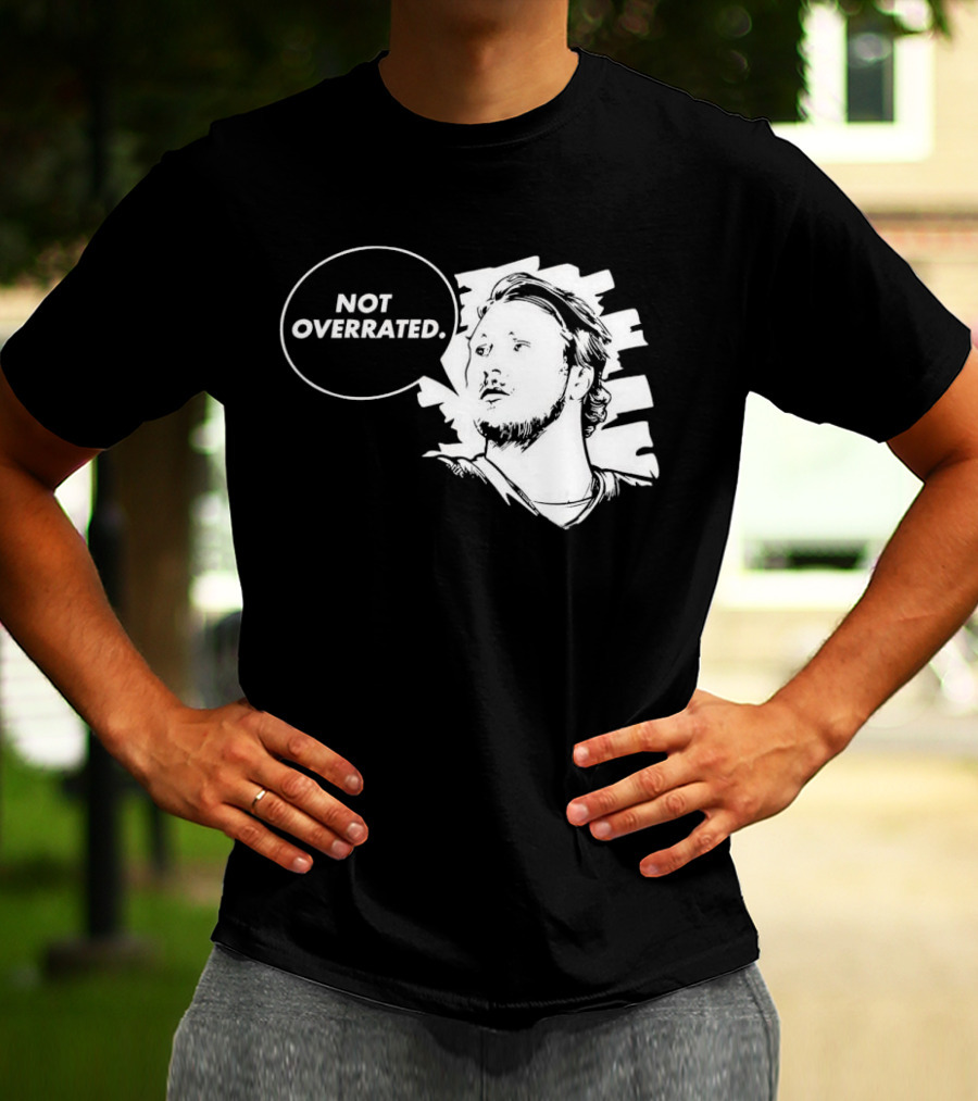 Buffalo Bills Josh Allen Not Overrated Speech Bubble T-Shirt