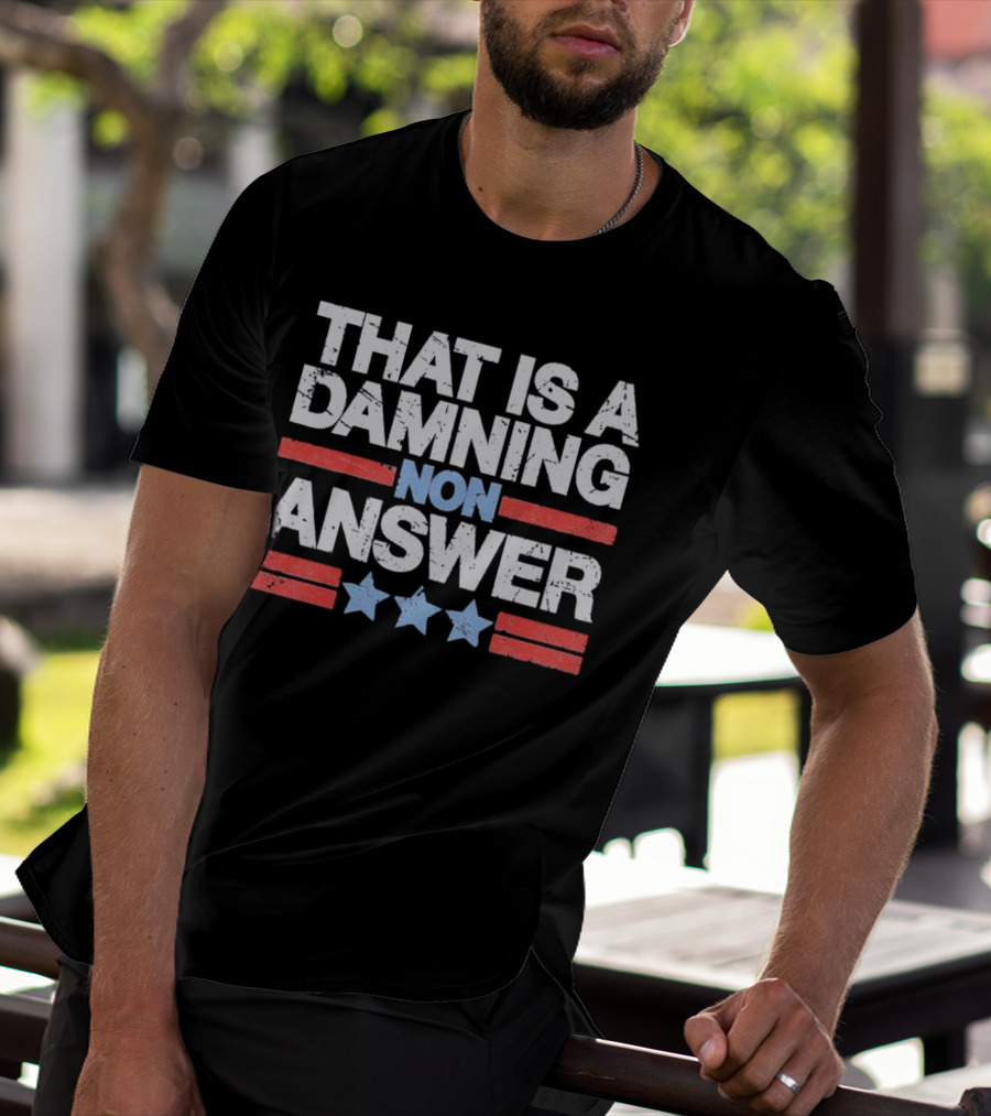 That Is A Damning Non Answer Tim Walz Retro T-Shirt