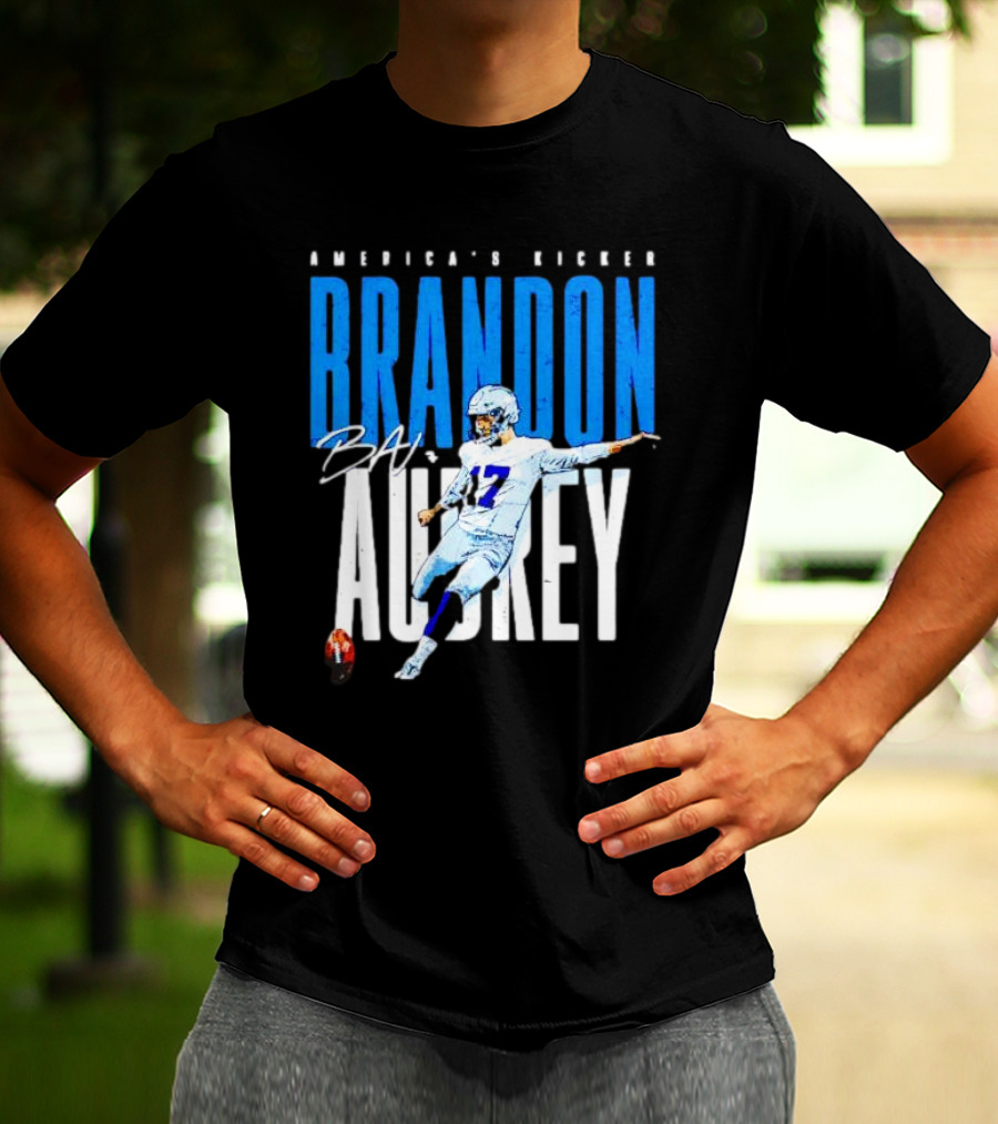 America's Kicker Brandon Aubrey Dallas Cowboys Signature T-Shirt