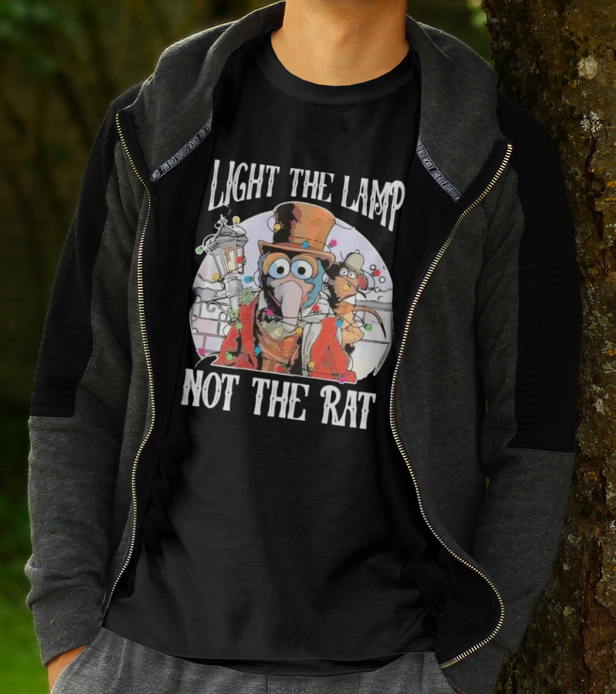 Light The Lamp Not The Rat Muppet Christmas Carol Gonzo Rizzo T-Shirt