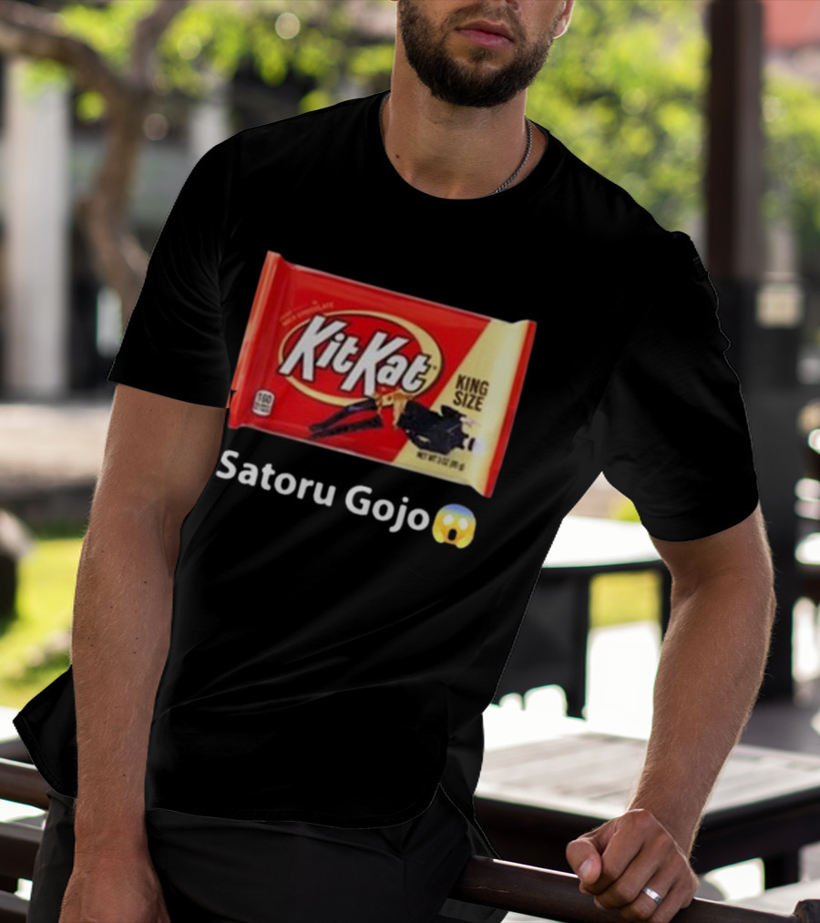 Mr. Goofy Ahh Kit Kat Satoru Gojo King Size T-Shirt