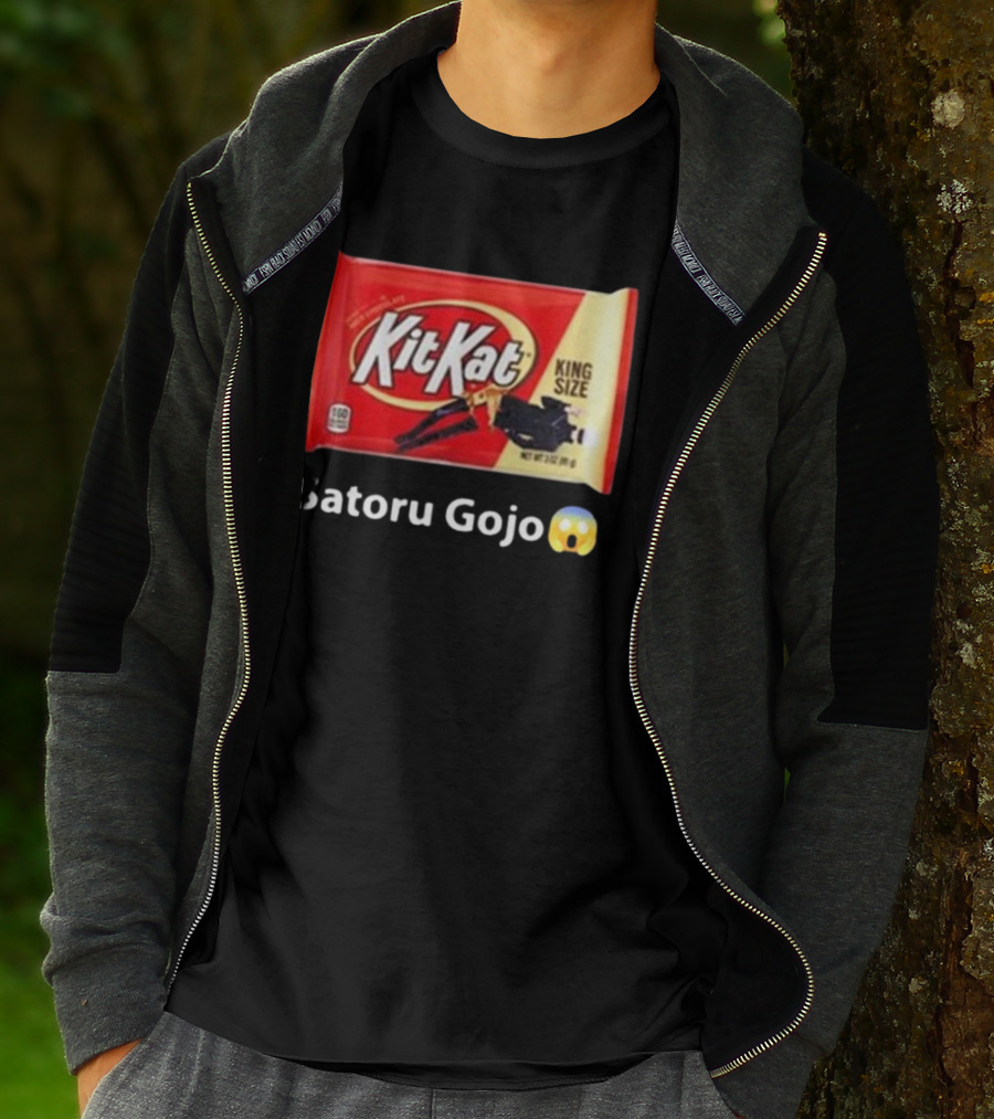 Mr. Goofy Ahh Kit Kat Satoru Gojo King Size T-Shirt