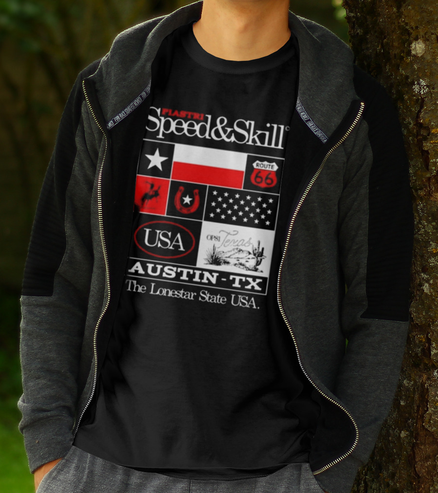 Piastri Speed And Skill Route 66 Austin TX The Lonestar State USA T-Shirt