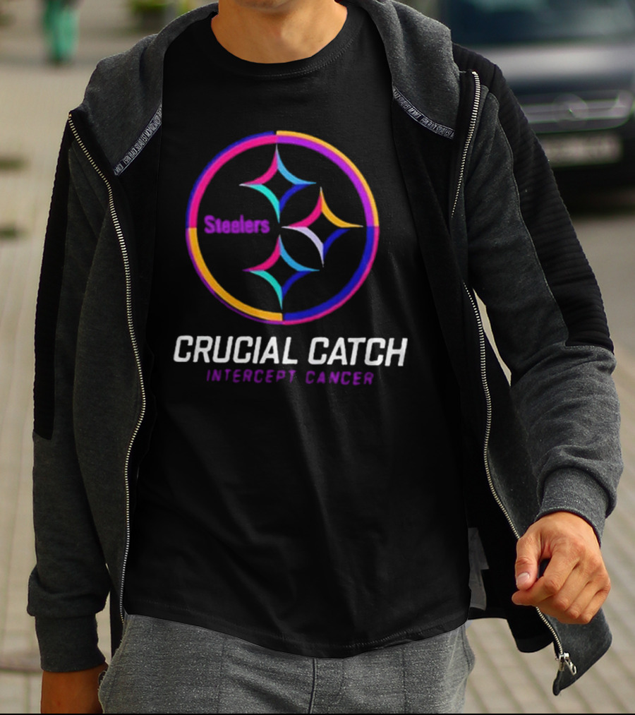 Steelers Crucial Catch Intercept Cancer T-Shirt