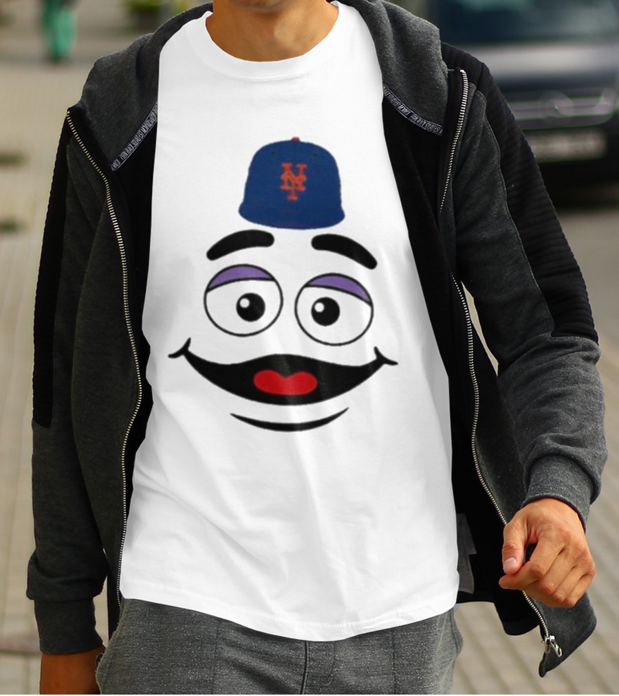 New York Mets Grimace Face Smile Victory Gameday Baseball Cap T-Shirt