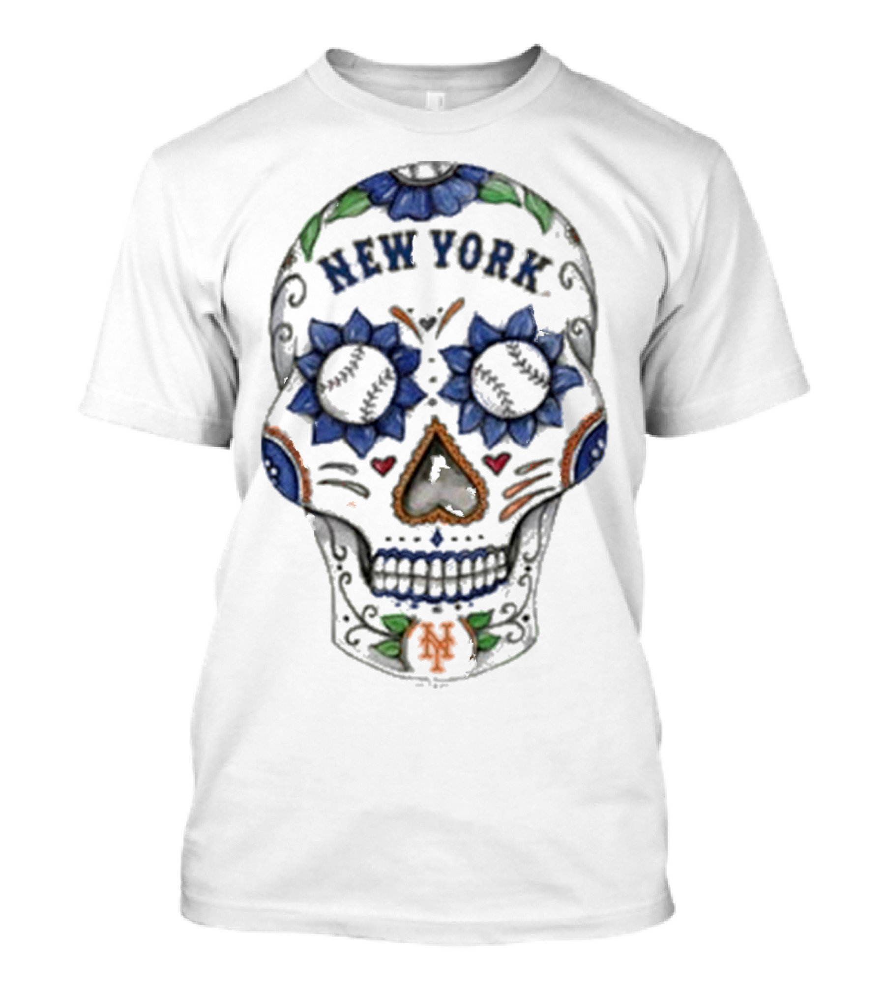 New York Mets Sugar Skull MLB T-Shirt