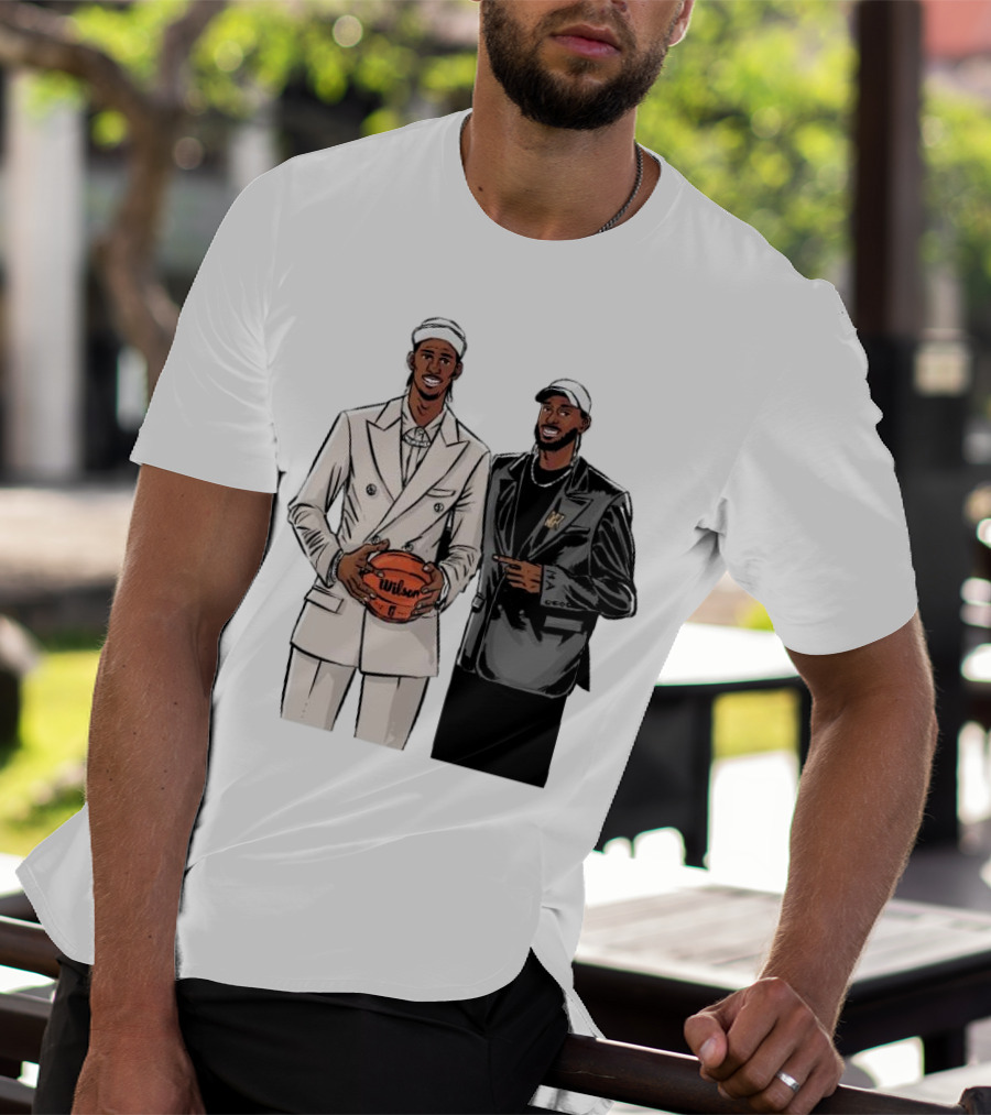 Alex And Olivier Sarr Brothers OKC Thunders Cartoon Wilson Basketball T-Shirt