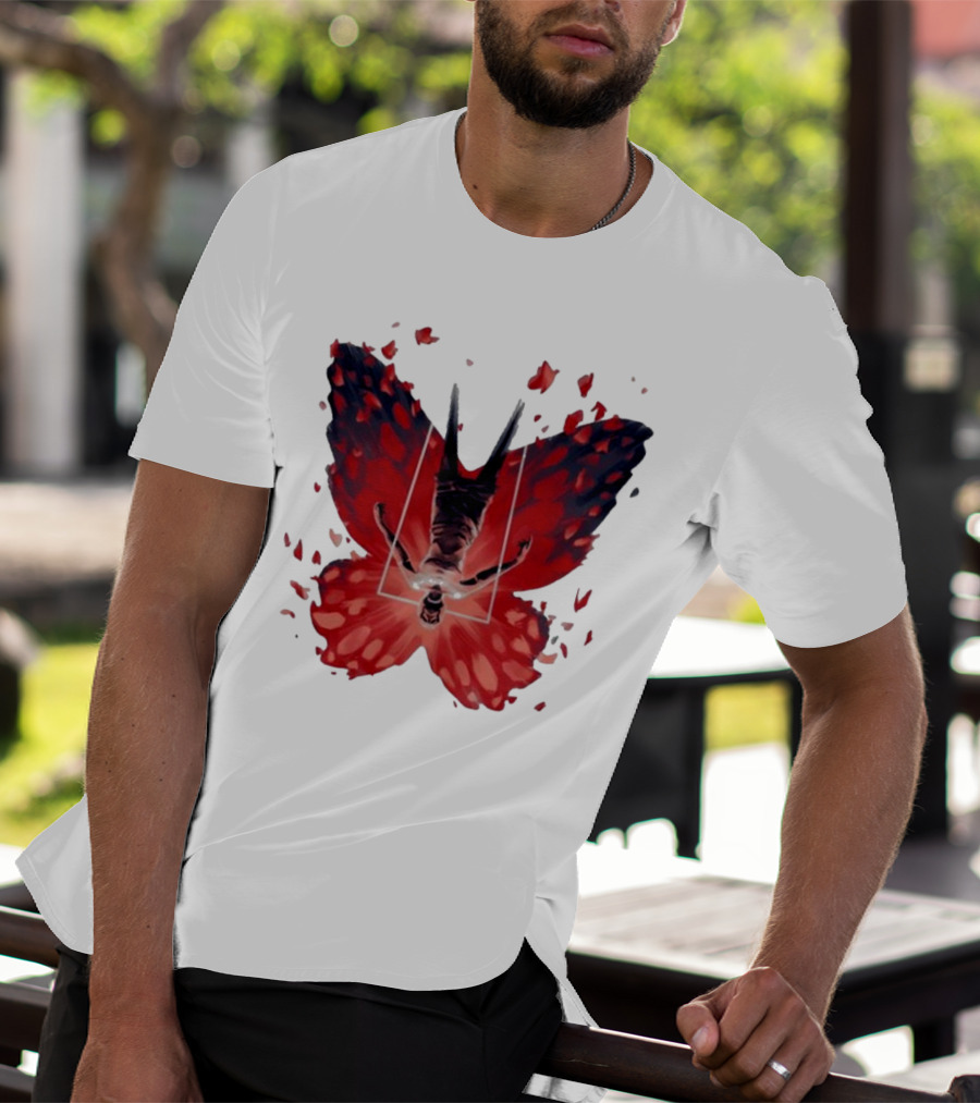 Silent Hill 2 Coicted Form Red Butterfly T-Shirt