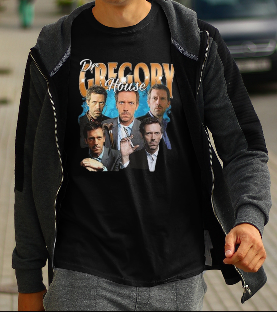 Dr Gregory House Hugh Laurie Collage T-Shirt